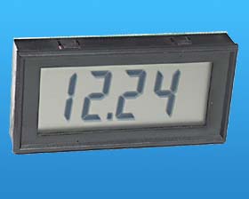 LARGE DIGIT LCD 3-1/2 DIG. PANEL METER / 9VDC PM1028A
